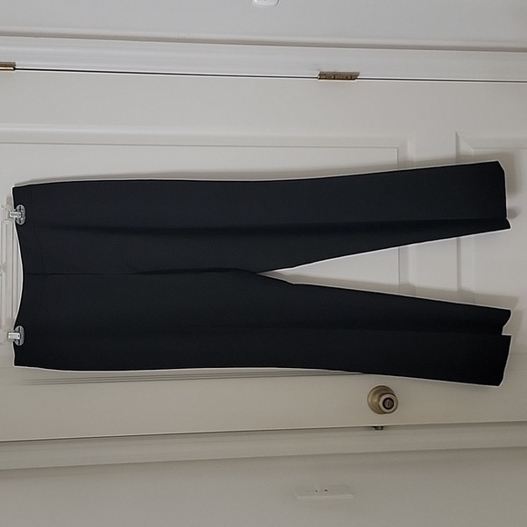 Lafayette 148 Size 10 "Menswear" Style Black Dress Pants / Trousers, NEW w/o Tag - Picture 1 of 16